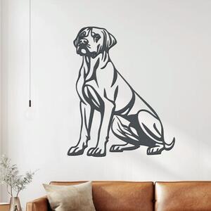 Dřevěný obraz Brazilská Fila | Rozměry (cm): 48x60 | Zvolte barvu dekoru: Antracitová