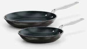 Fabini Sada pánví Meda 5.0 Pro, ø 20 cm + ø 26 cm, 2 díly - Nepřilnavé pánve s keramickým povrchem, černé