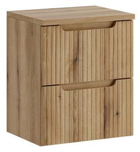 Comad Závěsná skříňka pod umyvadlo Nova s deskou 50 cm dub coast evoke