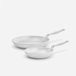 Fabini Sada pánví Meda 5.0 Pro, ø 20 cm + ø 26 cm, 2 díly - Nepřilnavé pánve s keramickým povrchem, světle šedé