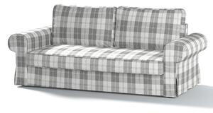 Potah na pohovku IKEA Backabro, 3-místná, rozkládací barva šedá látka pletený vzor, vzorované