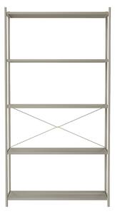 FERM LIVING Policová sestava Punctual, Light Grey / 5 (výška 184 cm)
