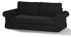 Potah na pohovku IKEA Backabro, 3-místná, rozkládací barva černá látka pletený vzor