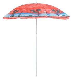Slunečník PALM BEACH 180 cm, červený