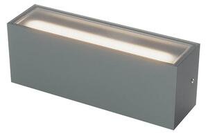 Redo Venkovní LED nástěnné svítidlo Limas, š.30cm, 40W, svícení up/down, IP65 Barva: Antracit, Stmívání, řízení: bez stmívání