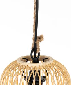 Venkovská venkovní závěsná lampa ratanová 25 cm - Calamus