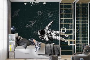 Fototapeta Astronaut vznášející se ve vesmíru, Vesmírné fototapety, Populární fototapety, w00712v2 - Tapeko.co.cz