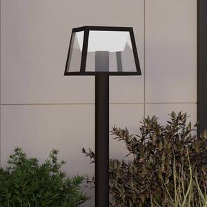 EGLO Solární LED osvětlení cest Altilia, výška 106 cm, černá, senzor, Černá, Plast, Moderní