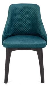 Jídelní židle TULIDU 3 tmavě zelená/černá