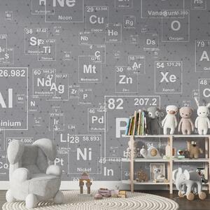 Fototapety Chemické prvky na šedém pozadí, Fototapety designové, w00713 : uwalls.cz