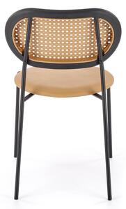 Jídelní židle SCK-524 světle hnědá/černá