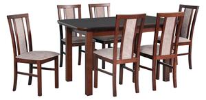 Drewmix Jídelní stůl WENUS 5 S + deska stolu ořech, nohy stolu ořech