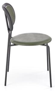 Jídelní židle SCK-524 zelená/černá