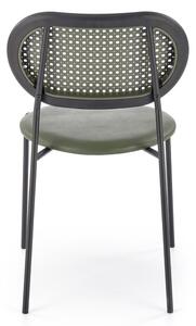 Jídelní židle SCK-524 zelená/černá