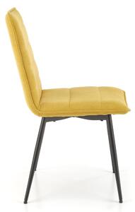 Jídelní židle SCK-493 hořčicová/černá