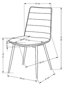 Jídelní židle SCK-493 hořčicová/černá