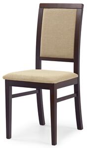 Jídelní židle SYLWIK 1 ořech tmavý/béžová