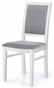 Jídelní židle SYLWIK 1 bílá/šedá