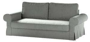 Potah na pohovku IKEA Backabro, 3-místná, rozkládací barva šedá látka lesklé, sametová