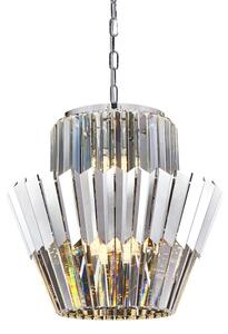 Lustr na řetězu DONNA 9xE14/40W/230V pr. 45 cm matný chrom
