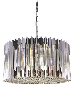 Lustr na řetězu RITZ 12xE14/40W/230V pr. 54 cm lesklý chrom