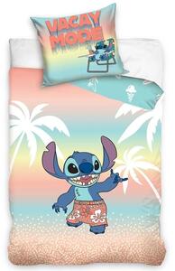 Carbotex Bavlněné povlečení 140x200 + 70x90 cm - Lilo a Stitch Na Dovolené