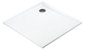 Polimat Perrito White čtvercová sprchová vanička, litý mramor Rozměr vaničky: 80x80cm
