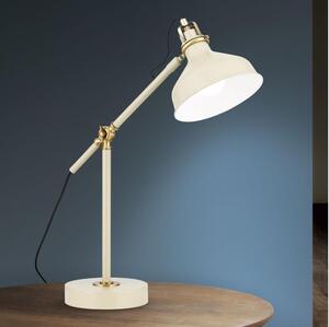 Orion LA 4-1222/1 - Stolní lampa SCHILLER 1xE27/40W/230V krémová/bronz