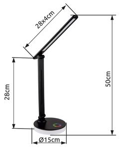 Globo 58445B - LED RGBW Stmívatelná stolní lampa GERALDO LED/5W/230V + LED/2W