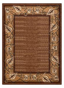 Weltom Kusový koberec BCF Morad FELIKS Klasický Listí hnědý Rozměr: 140x200 cm