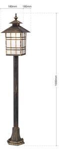 Orion AL 11-1117/1 - Venkovní lampa KIKO 1xE27/11W/230V IP44 bronz/patina