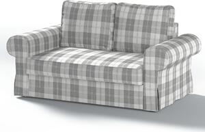 Potah na pohovku IKEA Backabro 2-místná, rozkládací barva šedá látka pletený vzor, vzorované