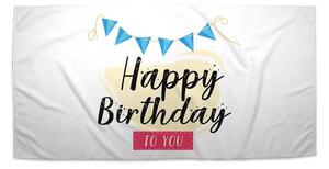 Sablio Ručník Happy Birthday to you - 30x50 cm