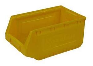 Manutan Expert Plastový box Manutan 16,5 x 20,7 x 34,5 cm, žlutý