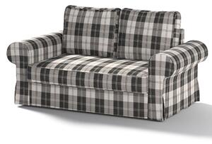 Potah na pohovku IKEA Backabro 2-místná, rozkládací barva černá látka pletený vzor, vzorované