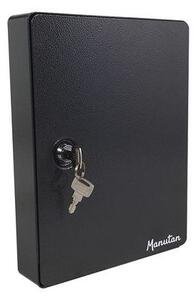 Manutan Expert Skříňka na klíče Manutan, 30 háčků, tmavě šedá
