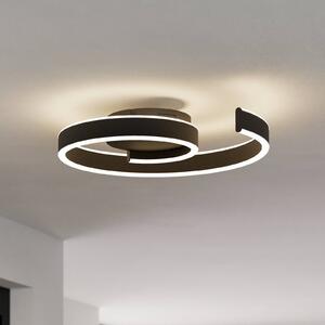 EGLO connect Smart LED stropní svítidlo Andabaia-Z, černé, stmívatelný, Černá, Obývací pokoj / jídelna, Hliník, Moderní