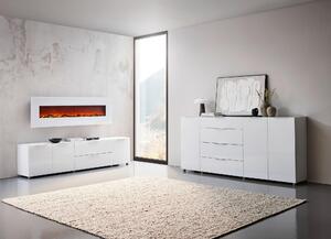 ŠIROKÁ KOMODA, vysoce lesklá bílá, 226,4/99,3/40 cm Voleo - Široké komody 6