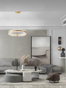 LED stmívatelný platinum zlaté moderní svítidlo Kezo