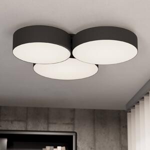 EGLO connect Smart LED stropní svítidlo Barbano-Z, černé, stmívatelný, Černá, Obývací pokoj / jídelna, kov, Moderní