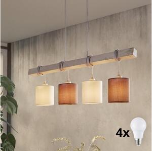 Eglo 49927 - LED Lustr na lanku TOWNSHEND 2 4xE27/60W/230V