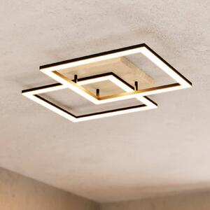 EGLO connect Smart LED stropní svítidlo Lomaltas-Z, 77 cm, 4400 lm, stmívatelný, Černá, Obývací pokoj / jídelna, kov, Moderní