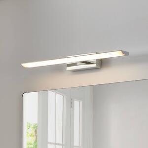 EGLO connect Smart LED zrcadlová lampa Tabiano-Z, 60,5 cm, chrom, stmívatelný, Hliník / šedá / zinek, Koupelna, kov, Moderní