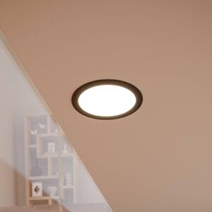 EGLO connect Smart LED podhledové svítidlo Fueva 6-Z, černé, Ø16cm, stmívatelný, Černá, Obývací pokoj / jídelna, Plast, Moderní