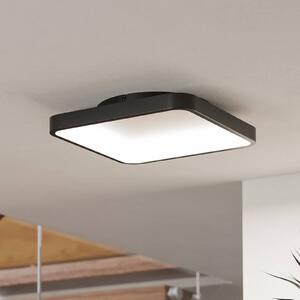 EGLO connect Smart LED stropní svítidlo Loretello-Z, hranaté, černé, stmívatelný, Černá, Obývací pokoj / jídelna, kov, Moderní