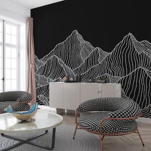 Fototapeta Černobílé pohoří, Designové fototapety na zeď, Populární fototapety, w01214v1 - Tapeko.co.cz