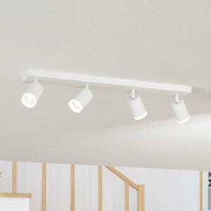 EGLO connect Smart LED bodovka Melitello-Z, 4-bodová, bílá, stmívatelný, Bílá / opál, Obývací pokoj / jídelna, Hliník, Moderní