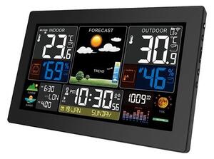 SOLIGHT Meteostanice, XL barevný LCD, teplota, vlhkost, tlak, RCC, černá, TE81XL