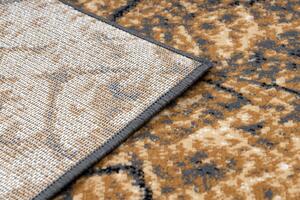 Weltom Kusový koberec BCF Morad PAŘEZ STROMU Dřevo šedý béžový staré zlato Rozměr: 140x200 cm