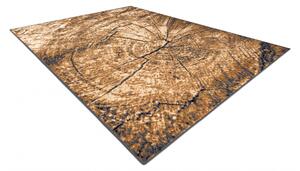 Weltom Kusový koberec BCF Morad PAŘEZ STROMU Dřevo šedý béžový staré zlato Rozměr: 200x300 cm
